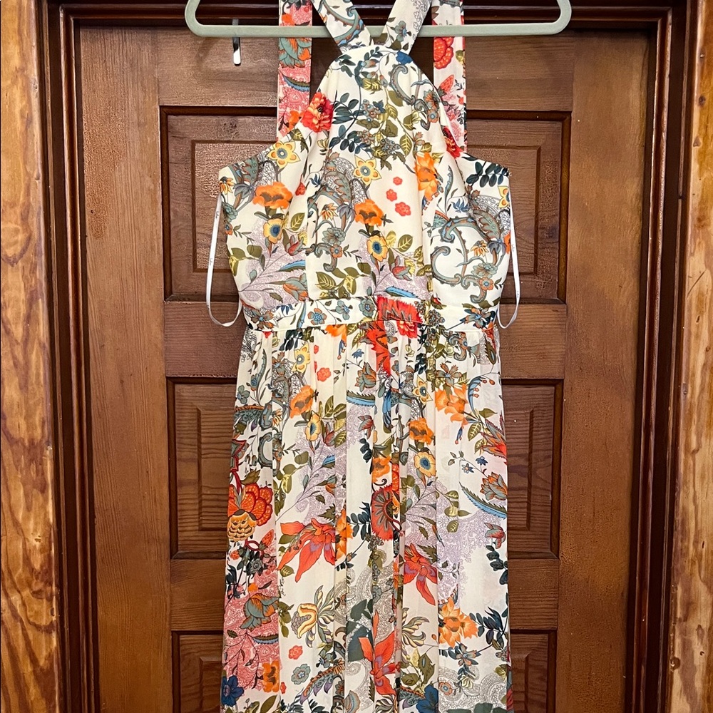 Lulu's Floral Maxi Dress - Multicolor